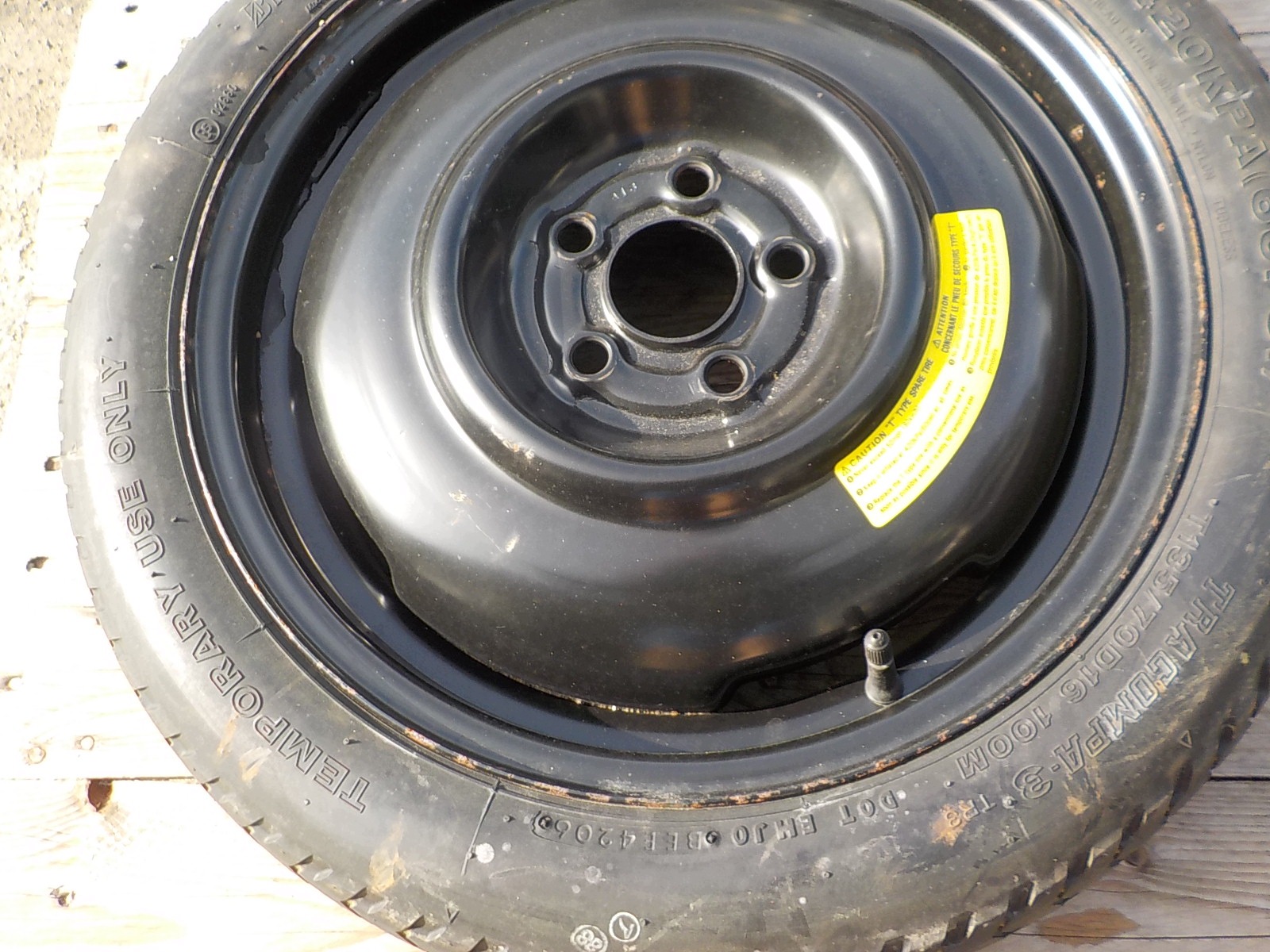 SUBARU LEGACY III Roue de secours R16 5x100 125/70/16