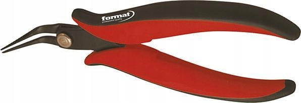 Jehlové kleště pro elektroniku 150 mm ohnuté Format