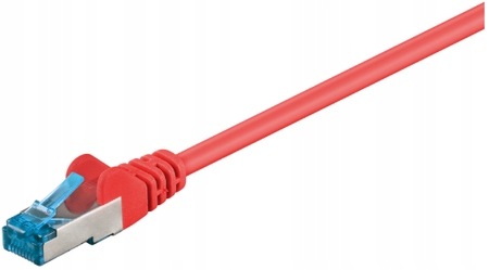 Kabel Lan Patchcord Cat 6A S/ftp czerwony 1.5m