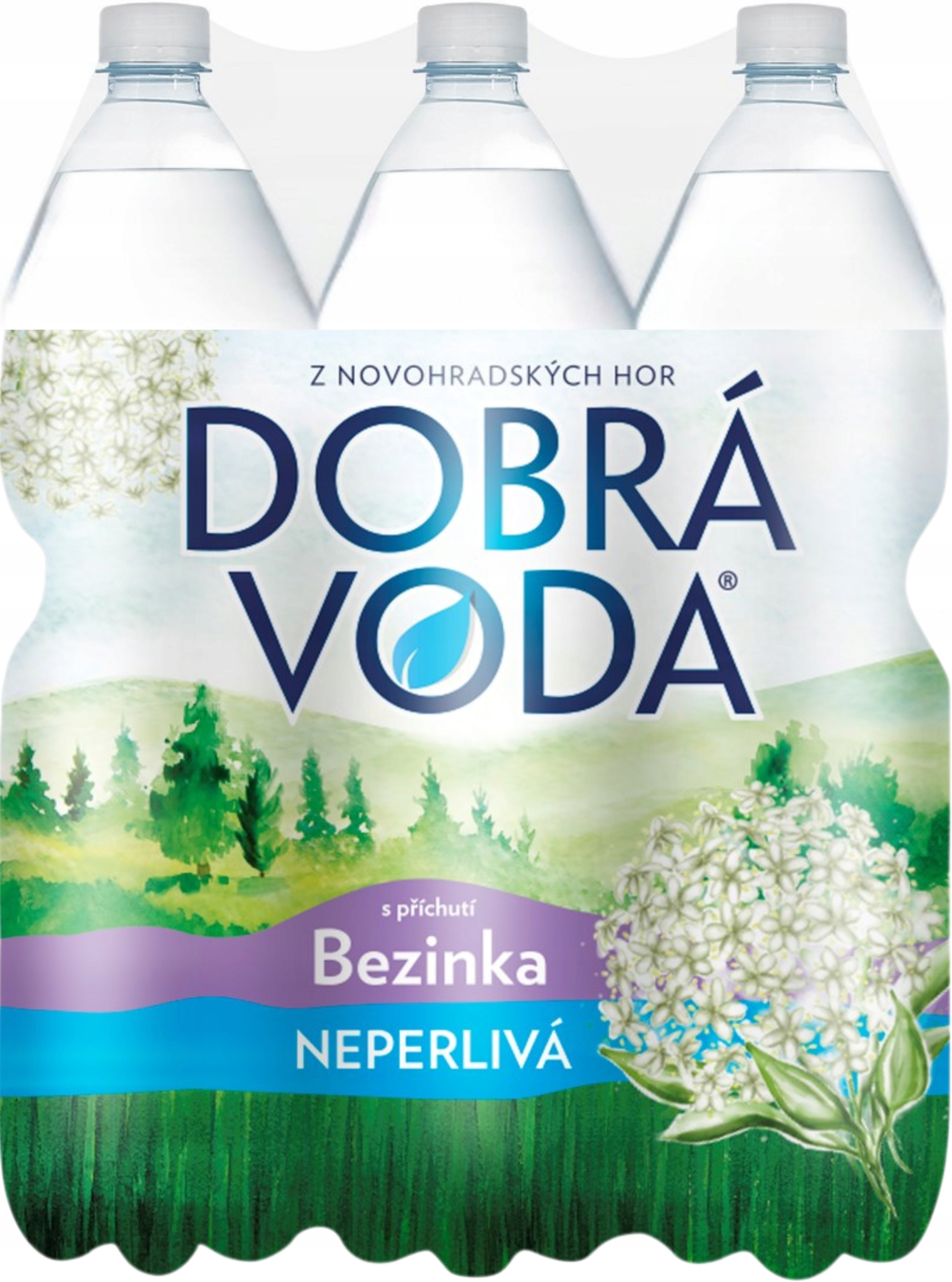 Levně Dobrá voda Neperlivá s příchutí bezinka 6×1,5l