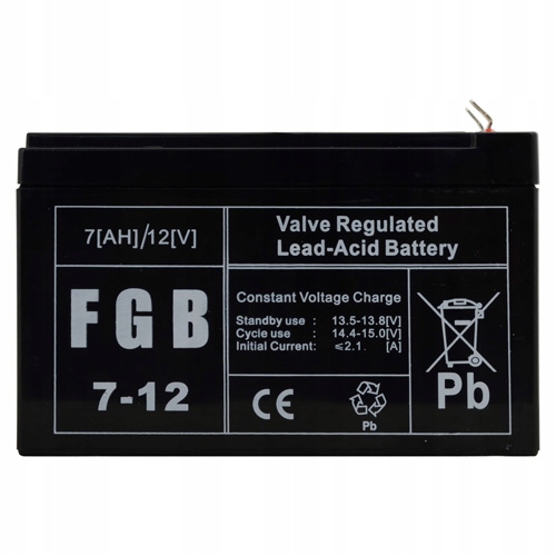 AKUMULATOR FGB 12V7AH ZASILANIE AWARYJNE UPS ALARM