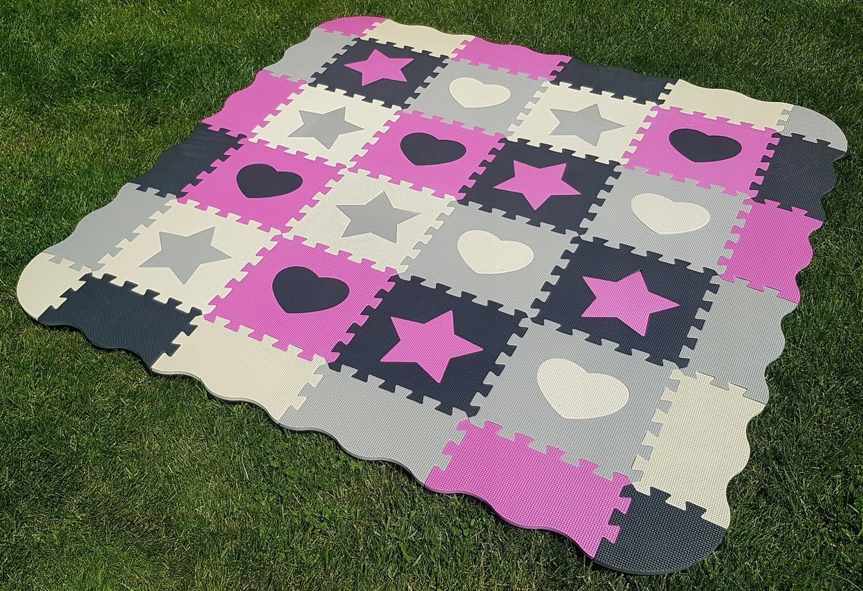 DUŻA MATA PIANKOWA 52 PUZZLE GRUBA XXL BEZPIECZNA Liczba elementów 52