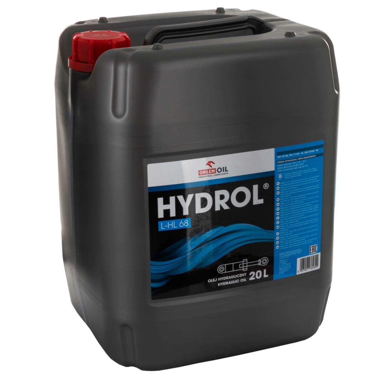 Olej hydrauliczny HL 68 17kg 20l Orlen