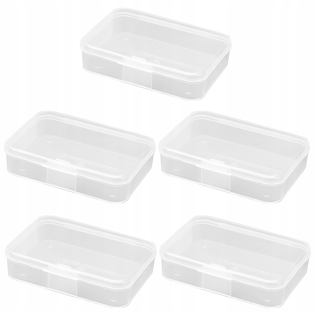 Mini plastikowe etui Mały plastikowy pojemnik 5 szt