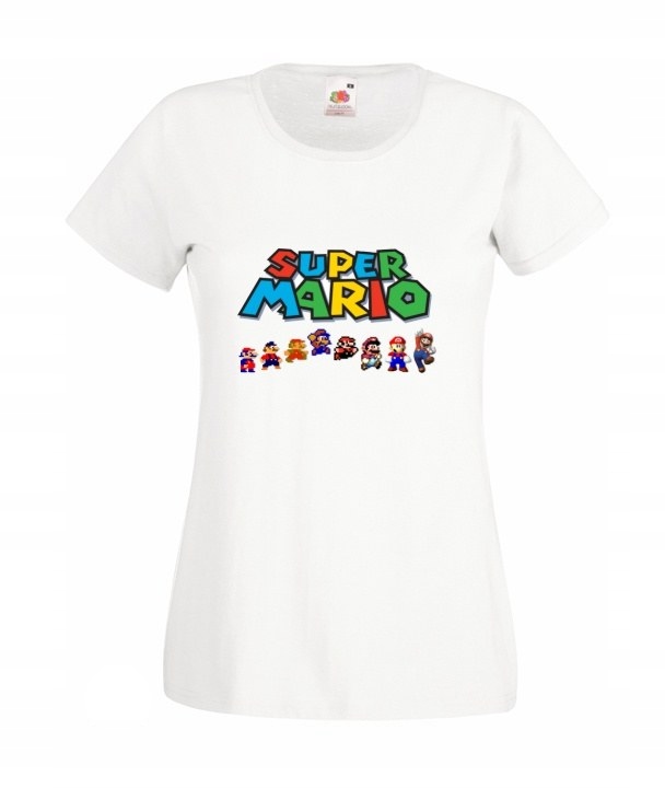 

Damska Koszulka Super Mario Bros Wzory
