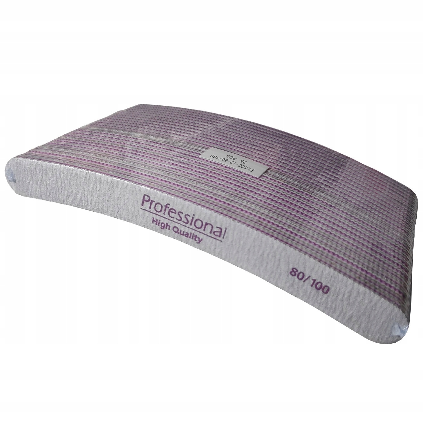 25x Pilnik banan 80/100 professional do paznokci