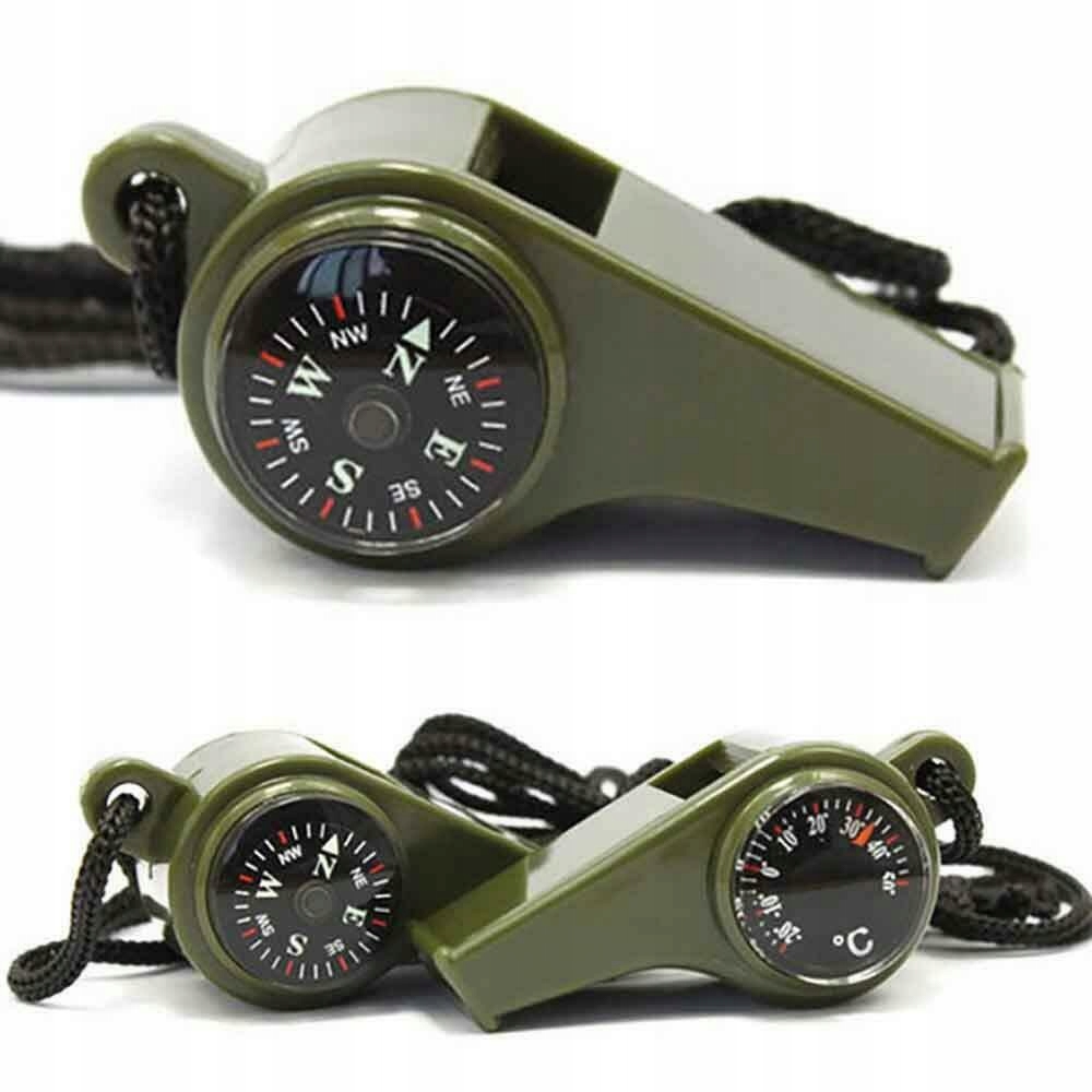 

Gwizdek Taktyczny Militarny Survival 3W1 Ratunkowy