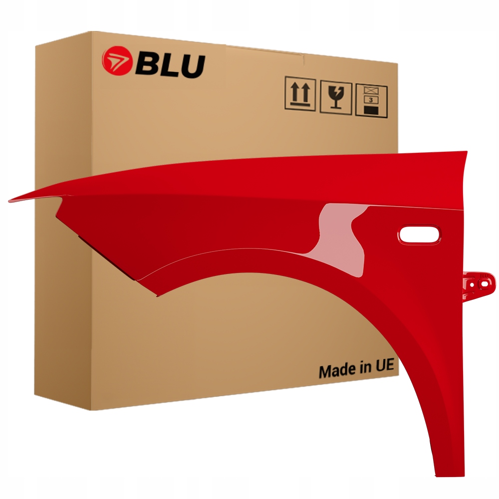 Blu Blatník Seat Ibiza IV 4 6J LS3H levý červený 08-17 přední Emocion