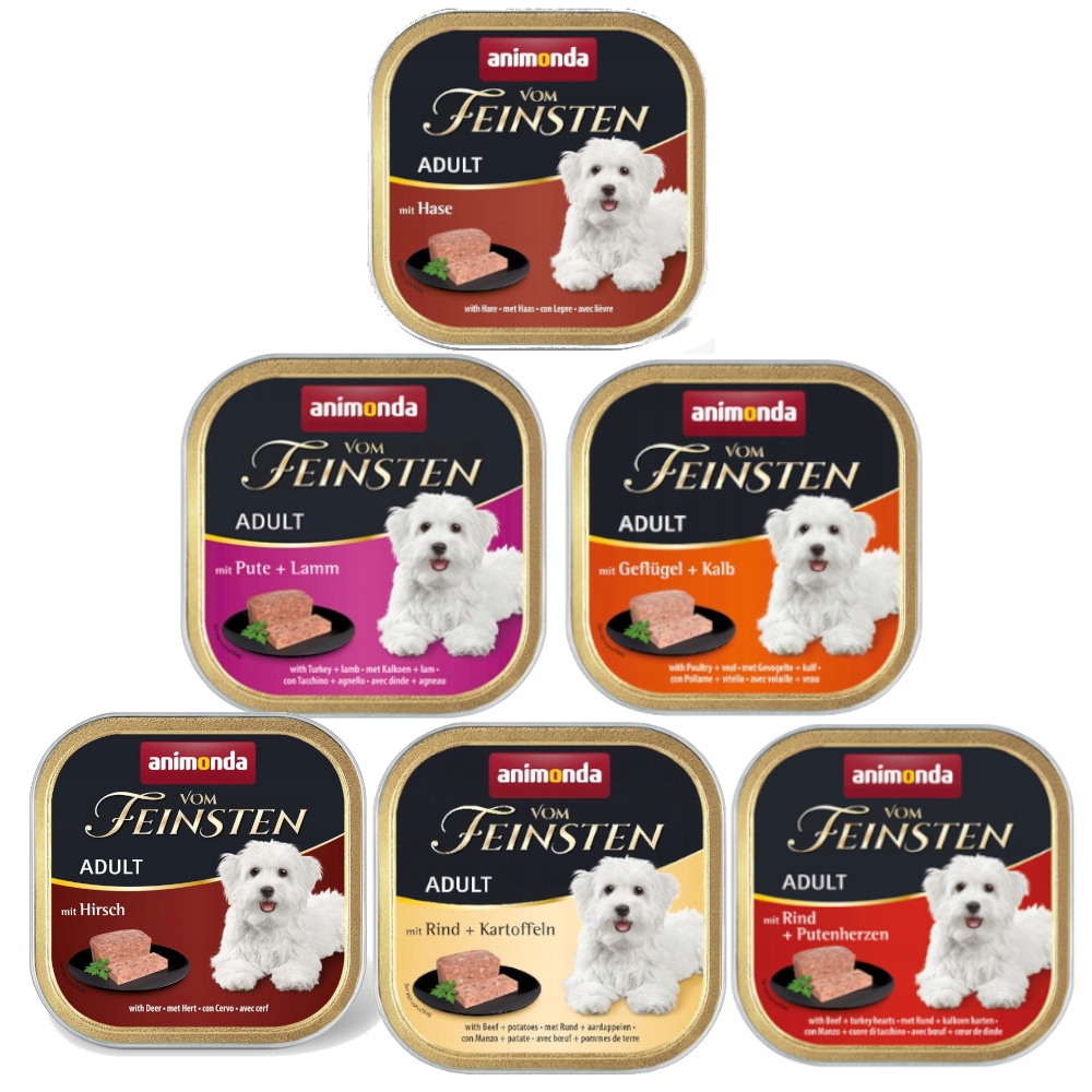 Mokra karma dla psa Animonda Vom Feinsten Classic mix smaków 24x150g