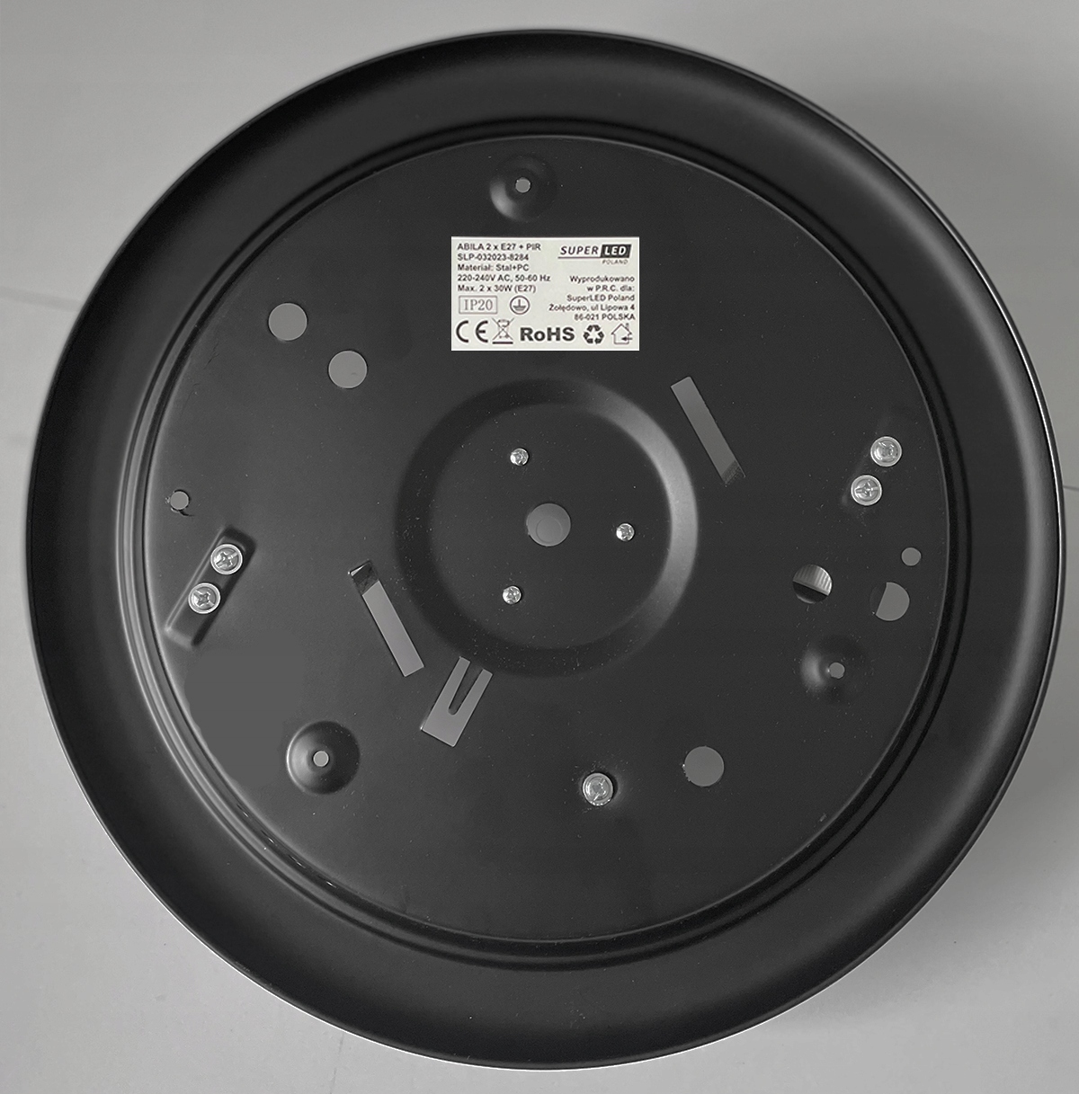 PLAFON OPRAWA LED 2x E27 czujnik ruchu i zmierzchu Stan opakowania oryginalne