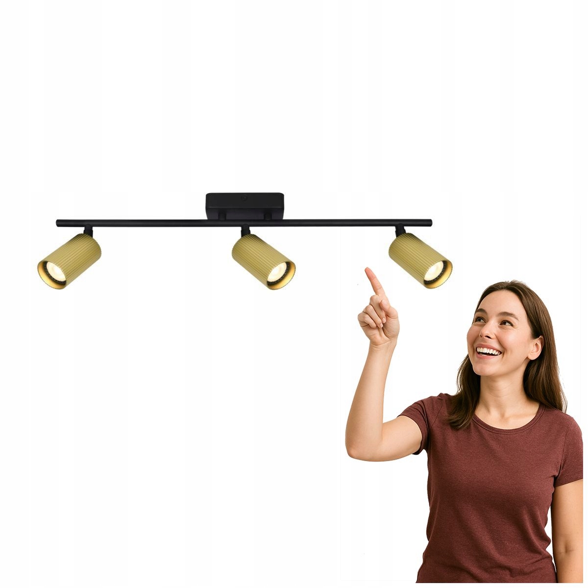 Spotová reflektorová lampa Tris SPL-46829-3-BK-GD Italux