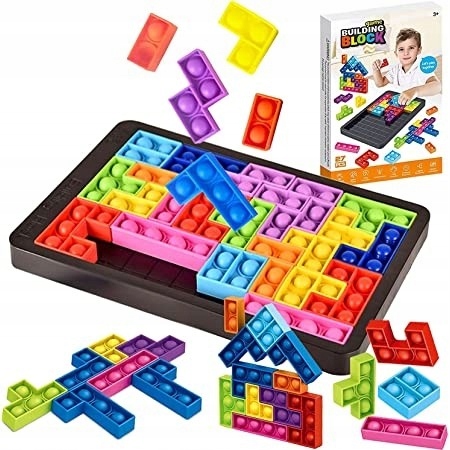

Układanka Tetris Zabawka Pop It Logiczna Umysłowa