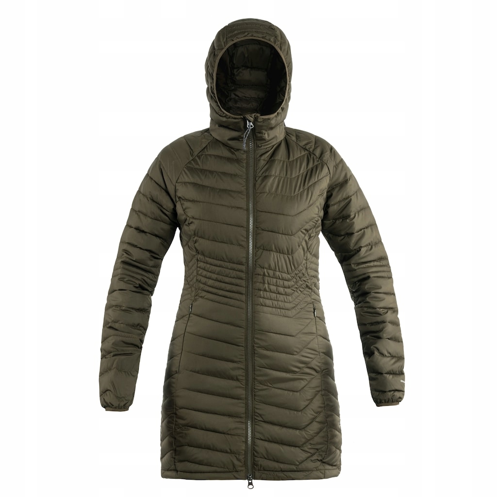 Dámská bunda s kapucí Columbia Powder Lite Mid Jacket Olive Green Xs
