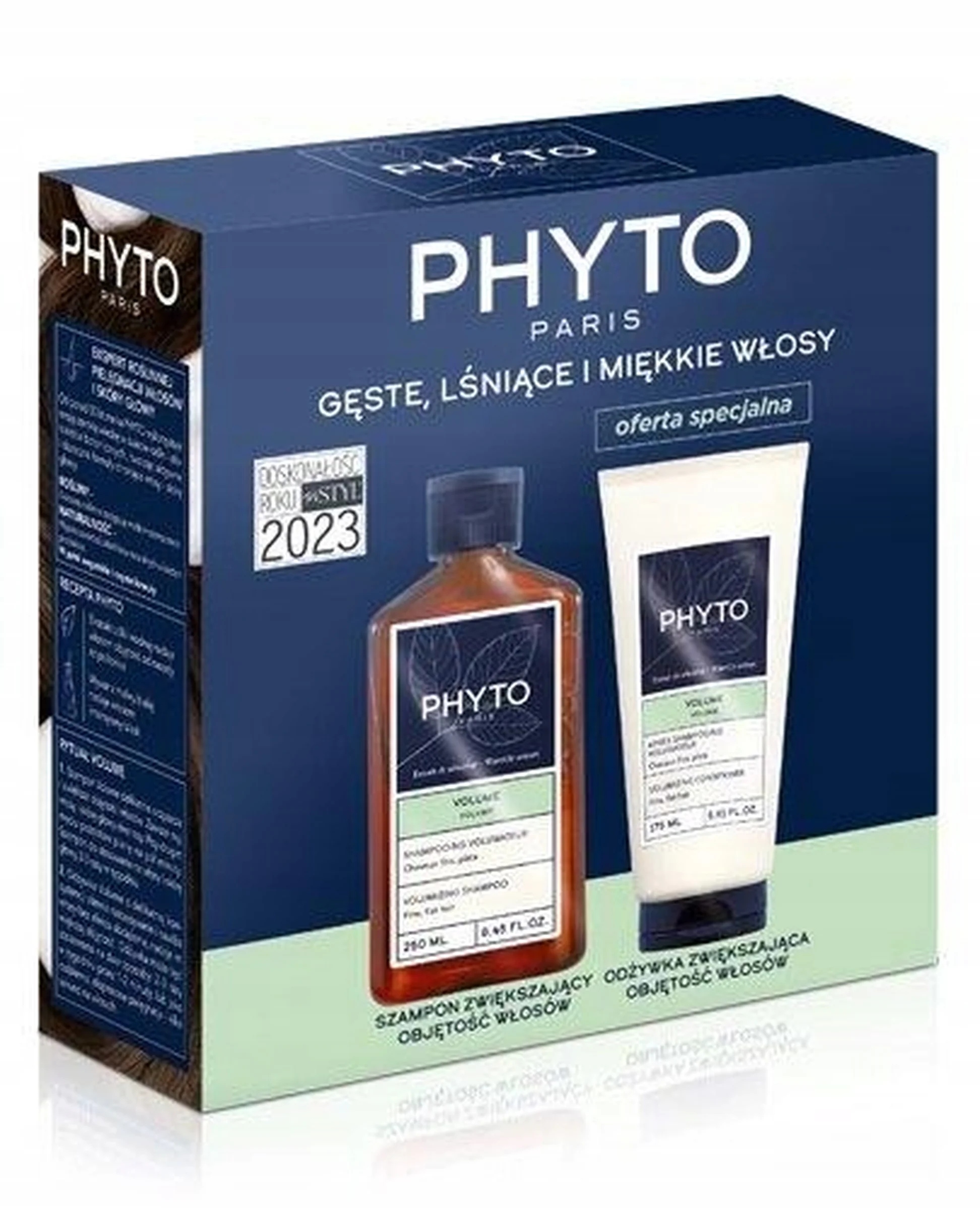 Phyto Volume Zestaw Szampon zwiększający objętość 250 ml i Odżywka 175 ml