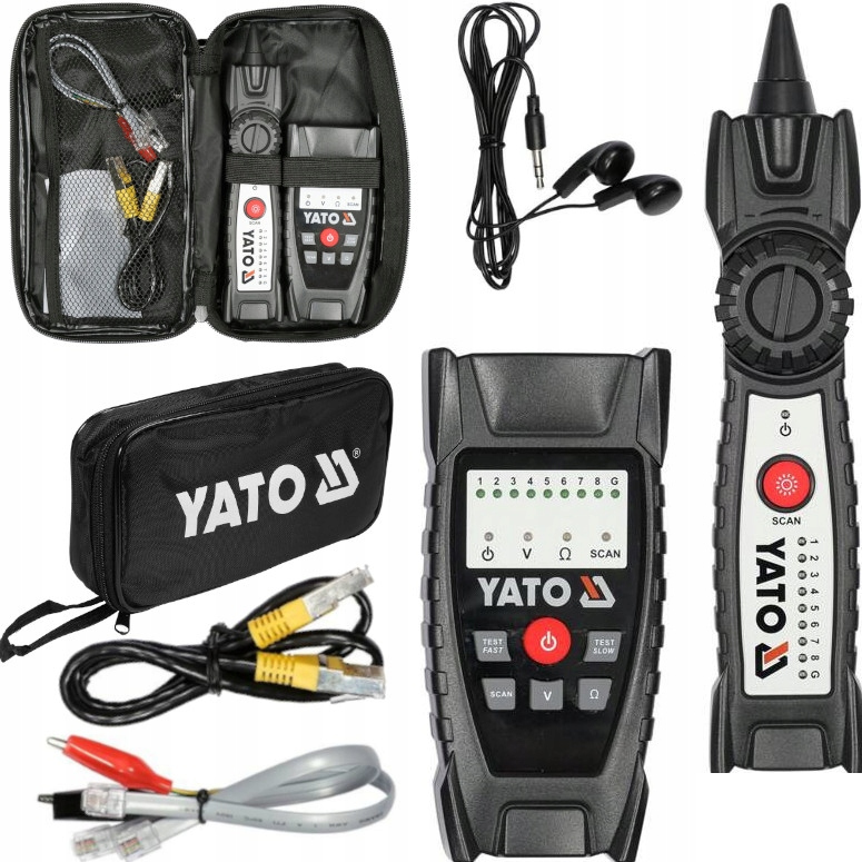 Lokalizator Szukacz Tester Uszkodzeń Kabli Przewodów Sieciowych RJ11 RJ45