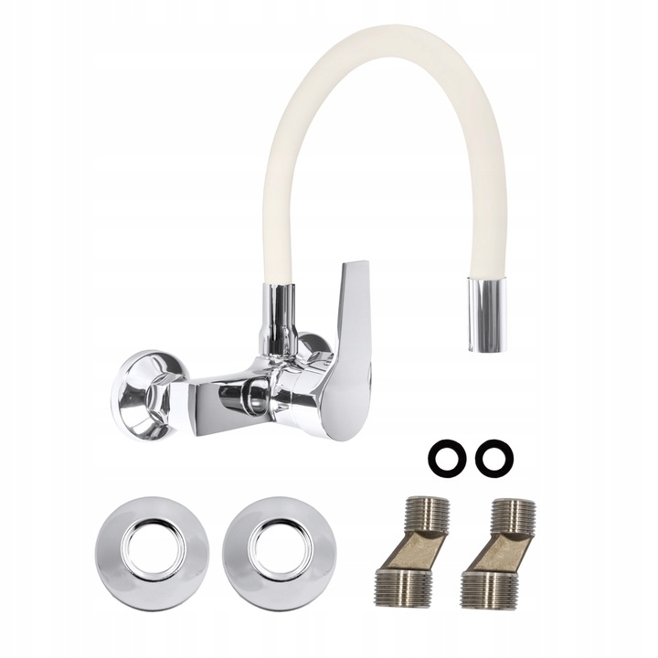 Flexibilná Nástenná Batéria, Béžová, Umývadlová, Kuchynská, Kohútik Flex