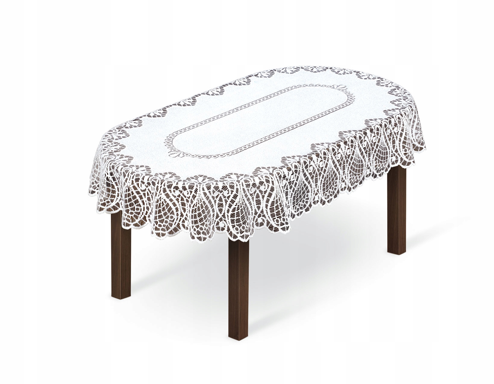 

Obrus Żakardowy Owalny 100x150cm Biały 248761