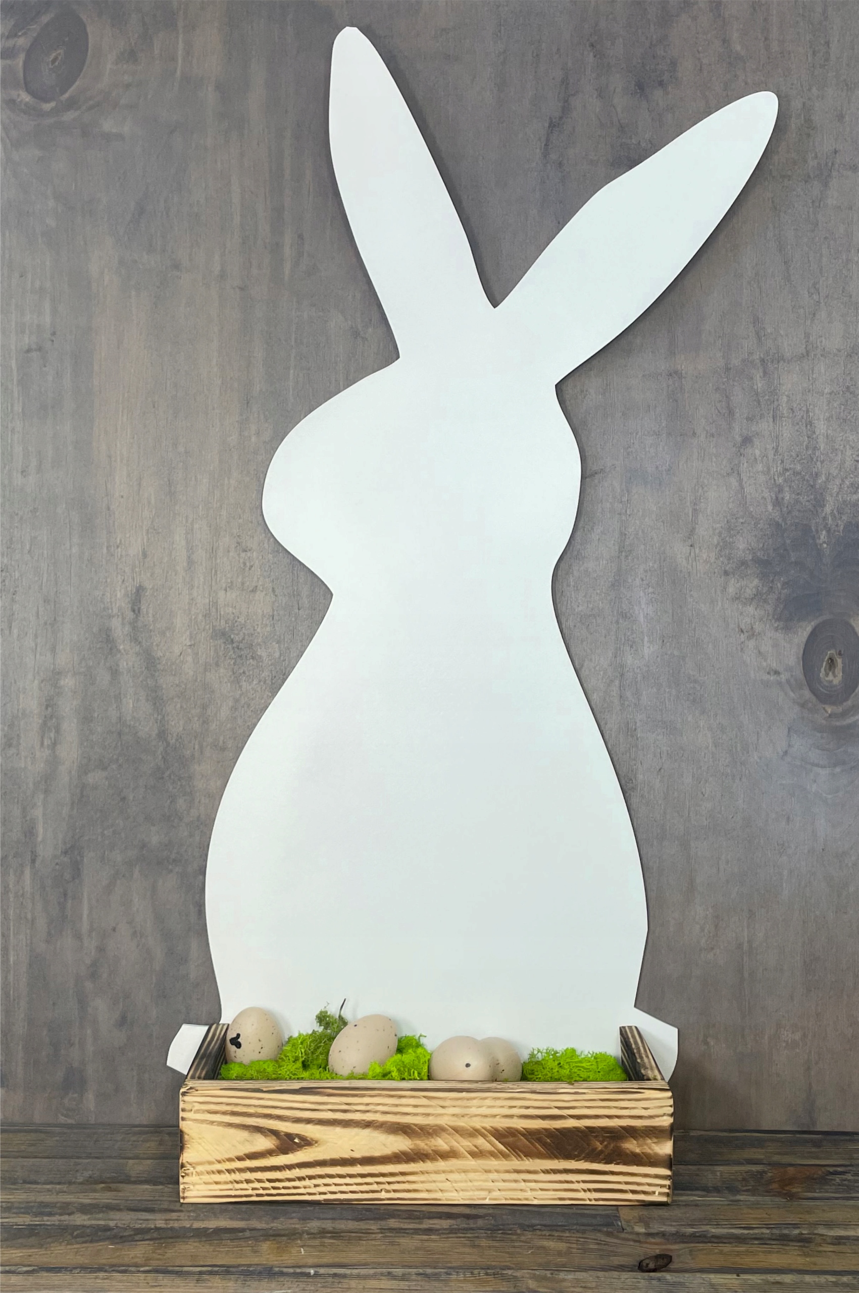 SKRZYNKA STROIK WIELKANOCNY KOMPOZYCJA KWIATY WIOSNA ŚWIĘTA BIAŁY ZAJĄC 76 Kod producenta zaj76b