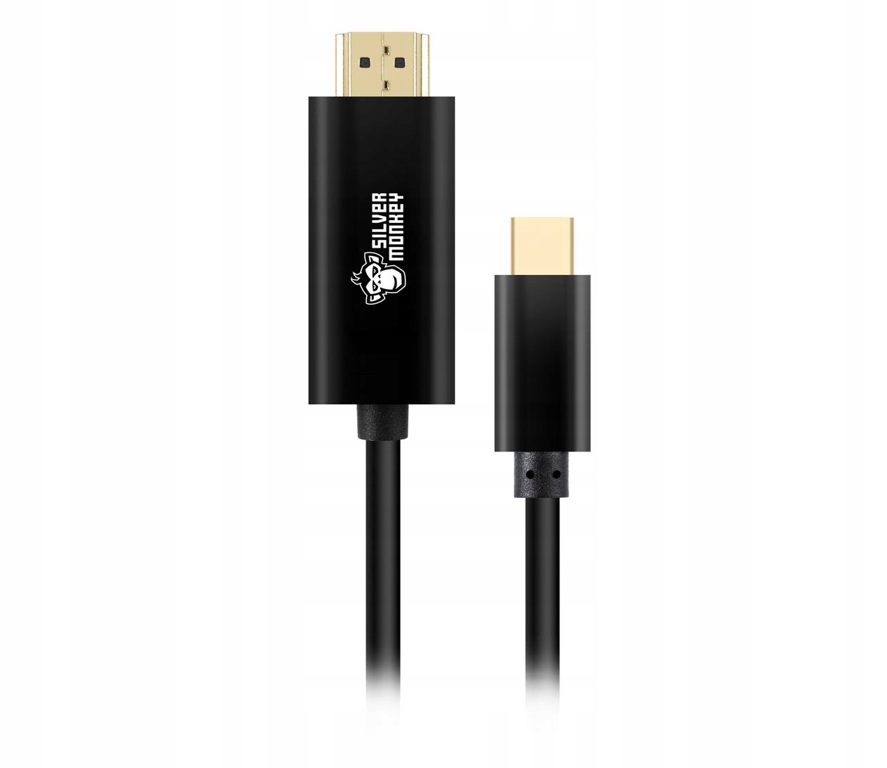Kabel Silver Monkey USB-C - HDMI v1.4 1,8m Czarny