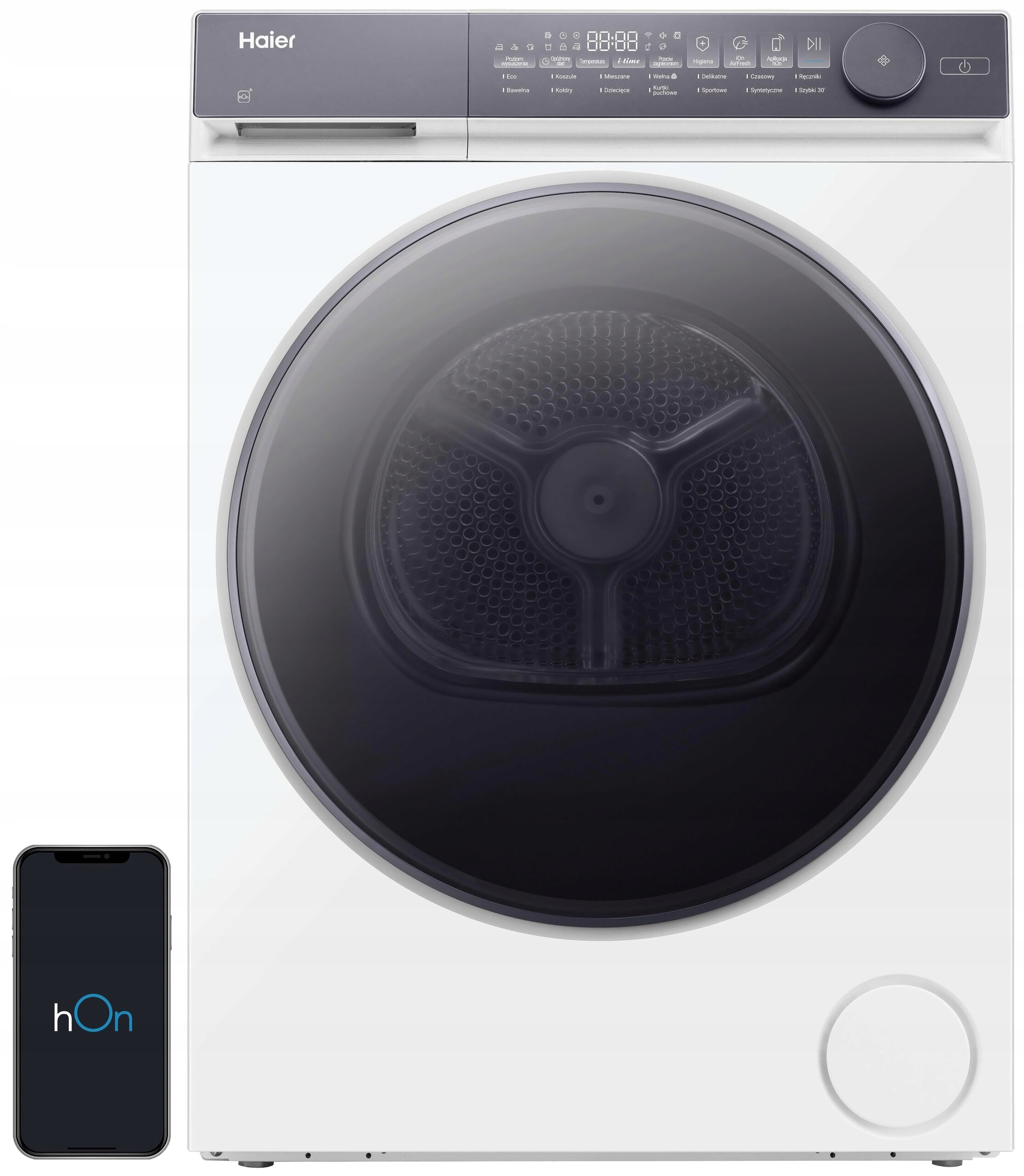 2X Suszarka Haier X7 MHDE10-C367U1 z pompą ciepła 10kg biała 59.5 cm