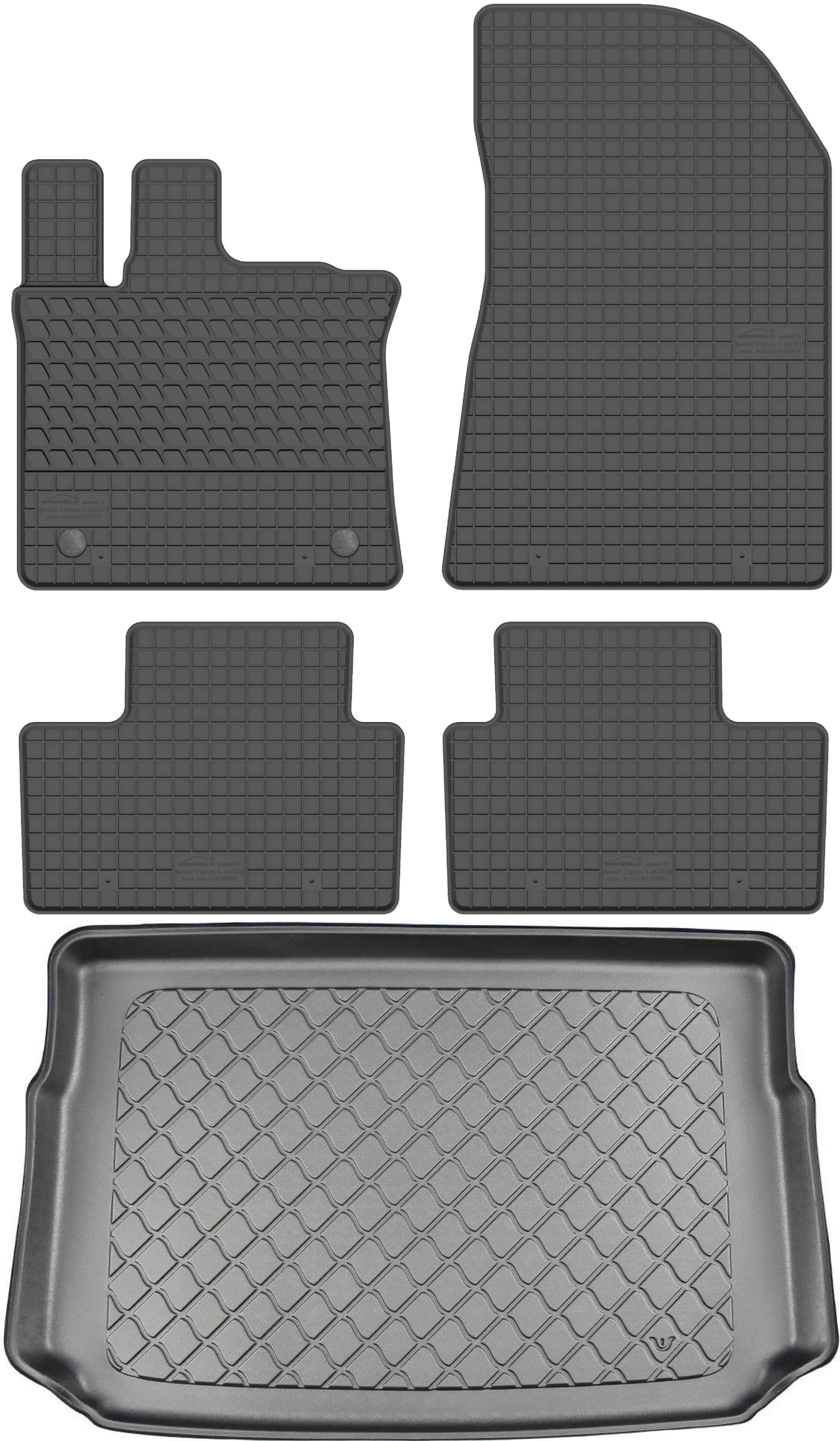 Renault Captur II Crossover 2020 Koberce s rohožou