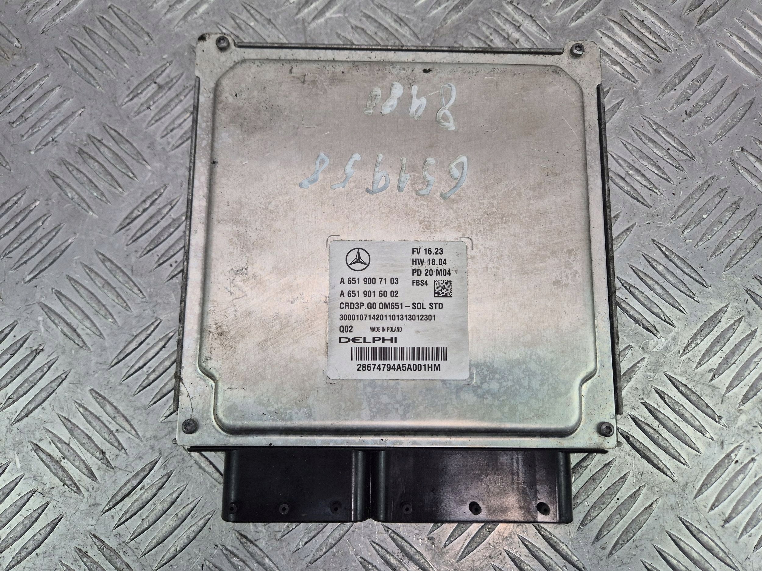 Mercedes Sprinter W907 W910 2.2 CDI control unit of the engine A6519007103