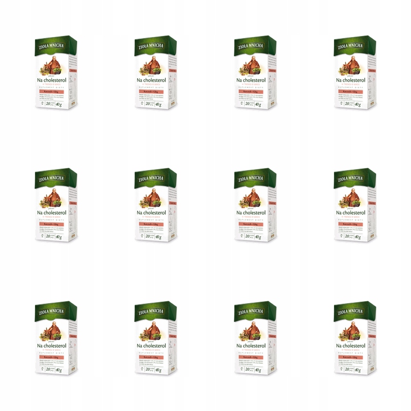 Zioła Mnicha polecane na cholesterol 20tb/40g X12