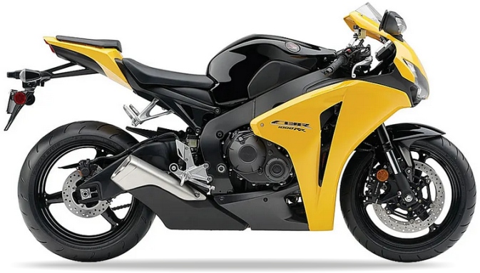 Samolepky Juula Pro Honda Cbr 1000 Rr 2008 Usa Žlutá Černá NHB01Y