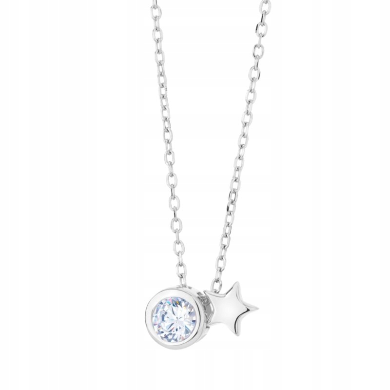 

Naszyjnik srebrny z gwiazdą i cyrkonią Infinity