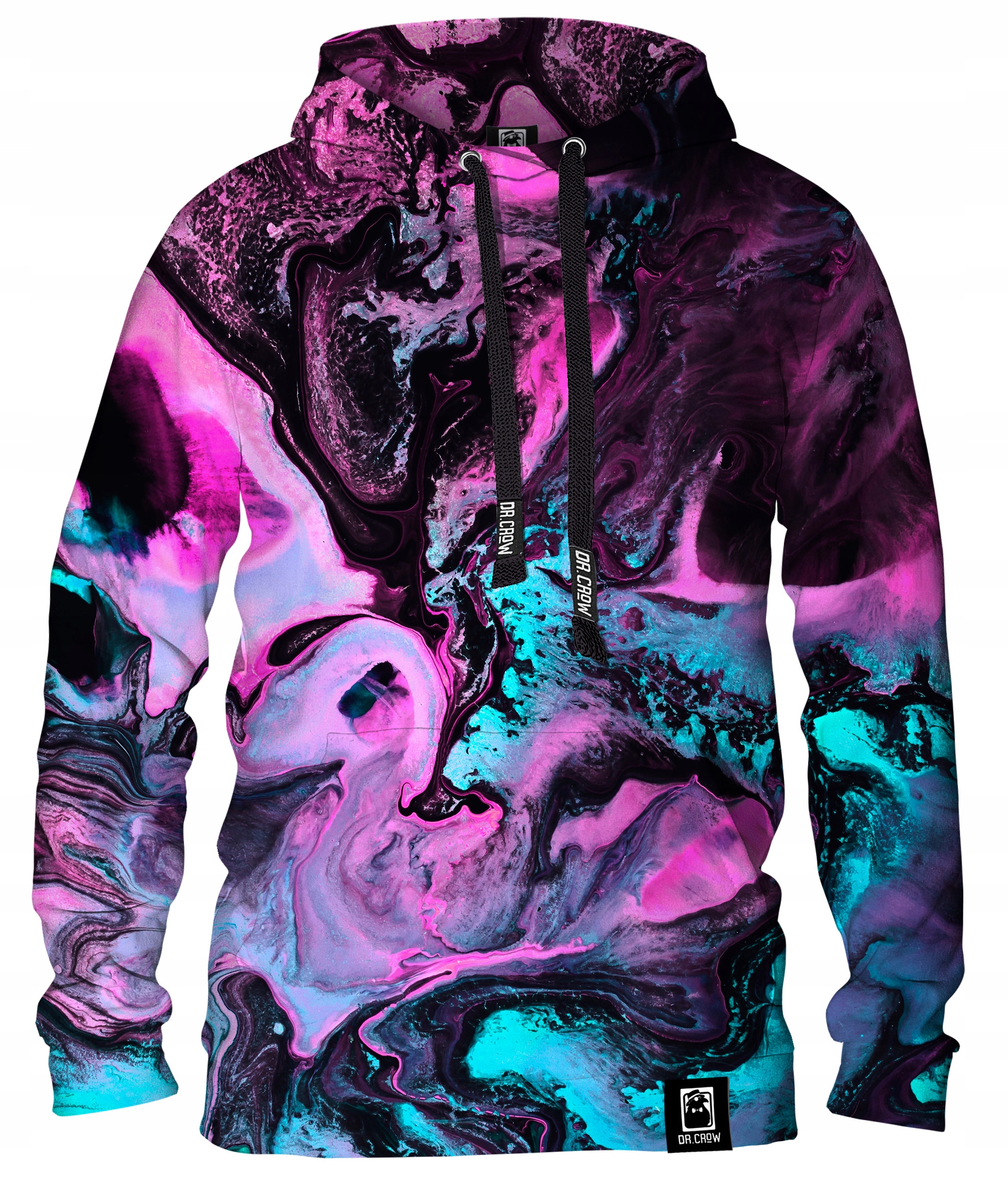 

M Bluza Z Kapturem Print Dr.crow Marble Neon M