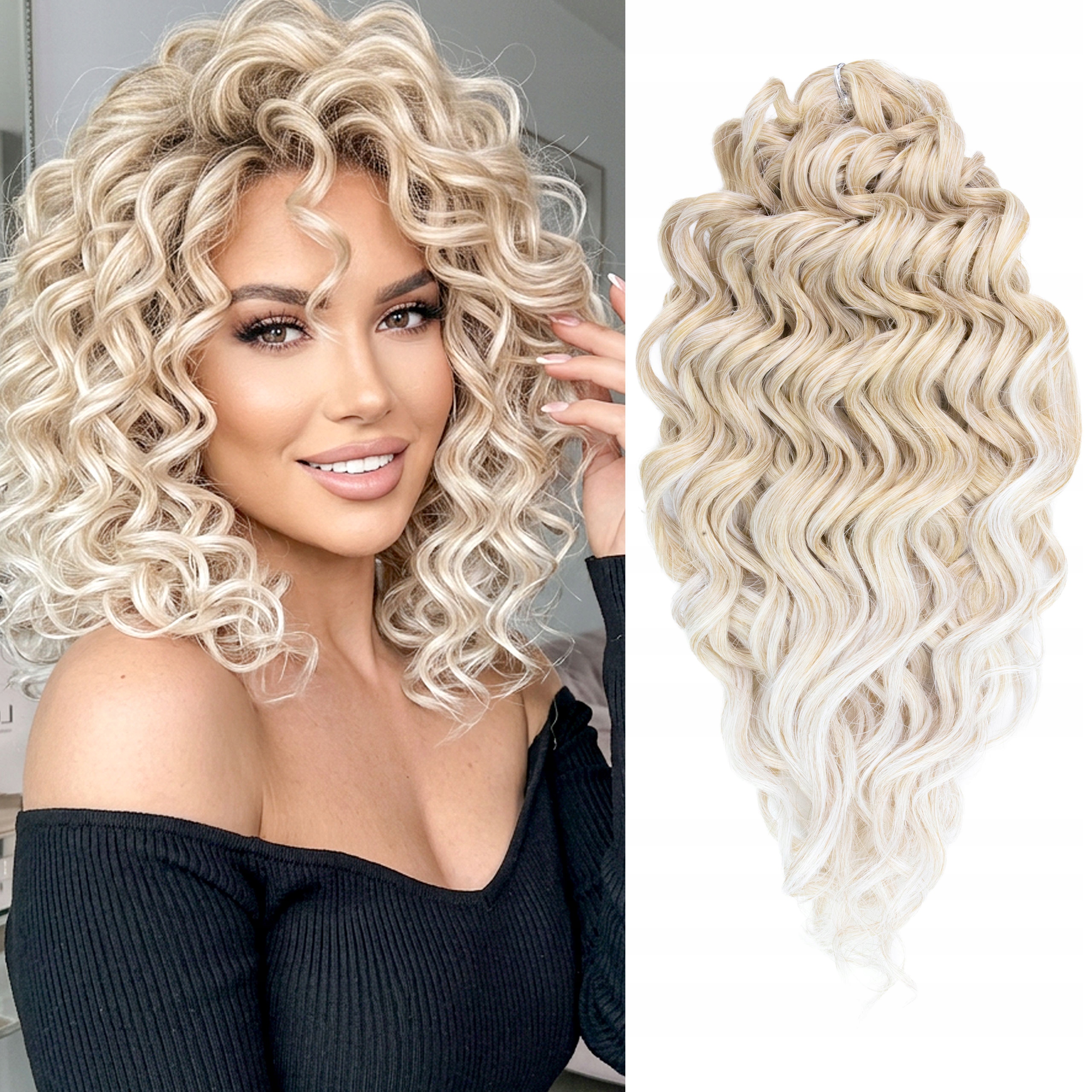 Syntetické vlasy, umělé vlny Afroloki Hawaii Curl ombre blond 14" 100 g