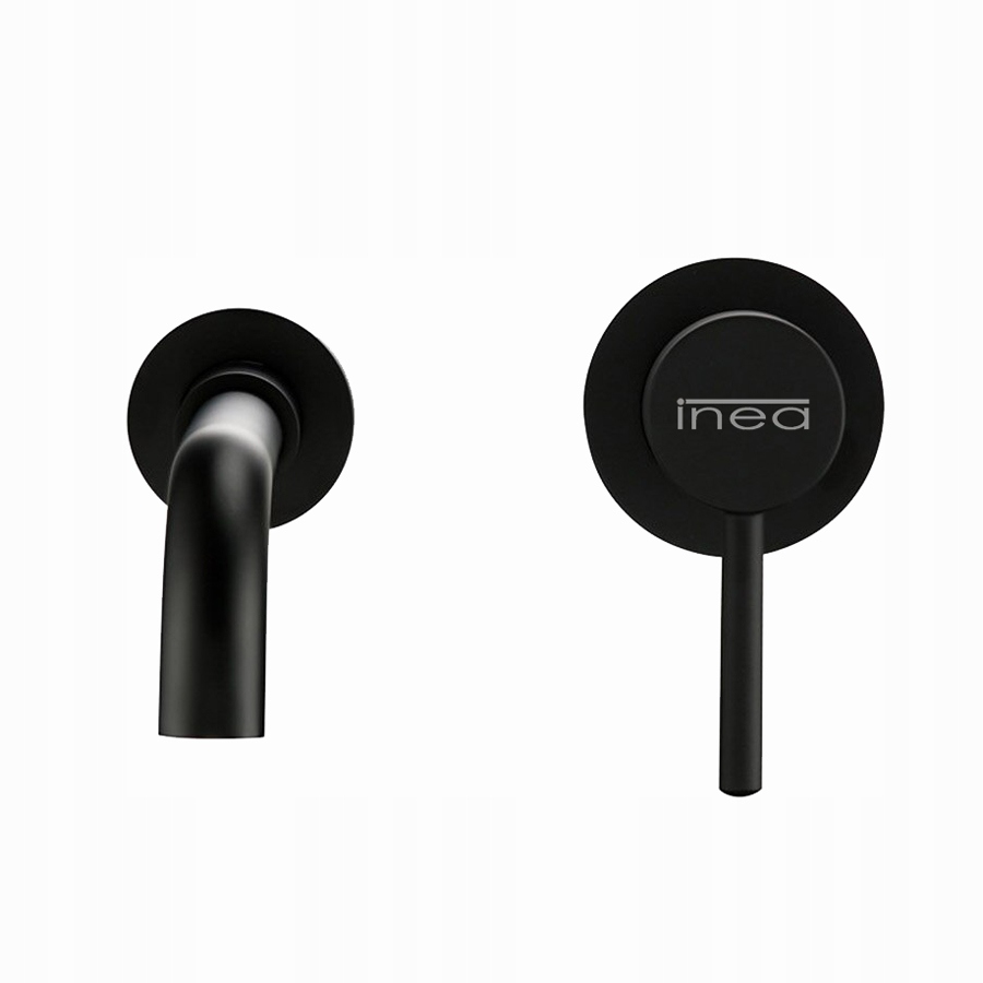 Podomietková umývadlová batéria okrúhla, čierna matná