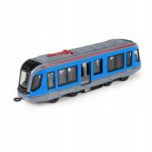 Tramwaj metalowy niebieski 20 cm