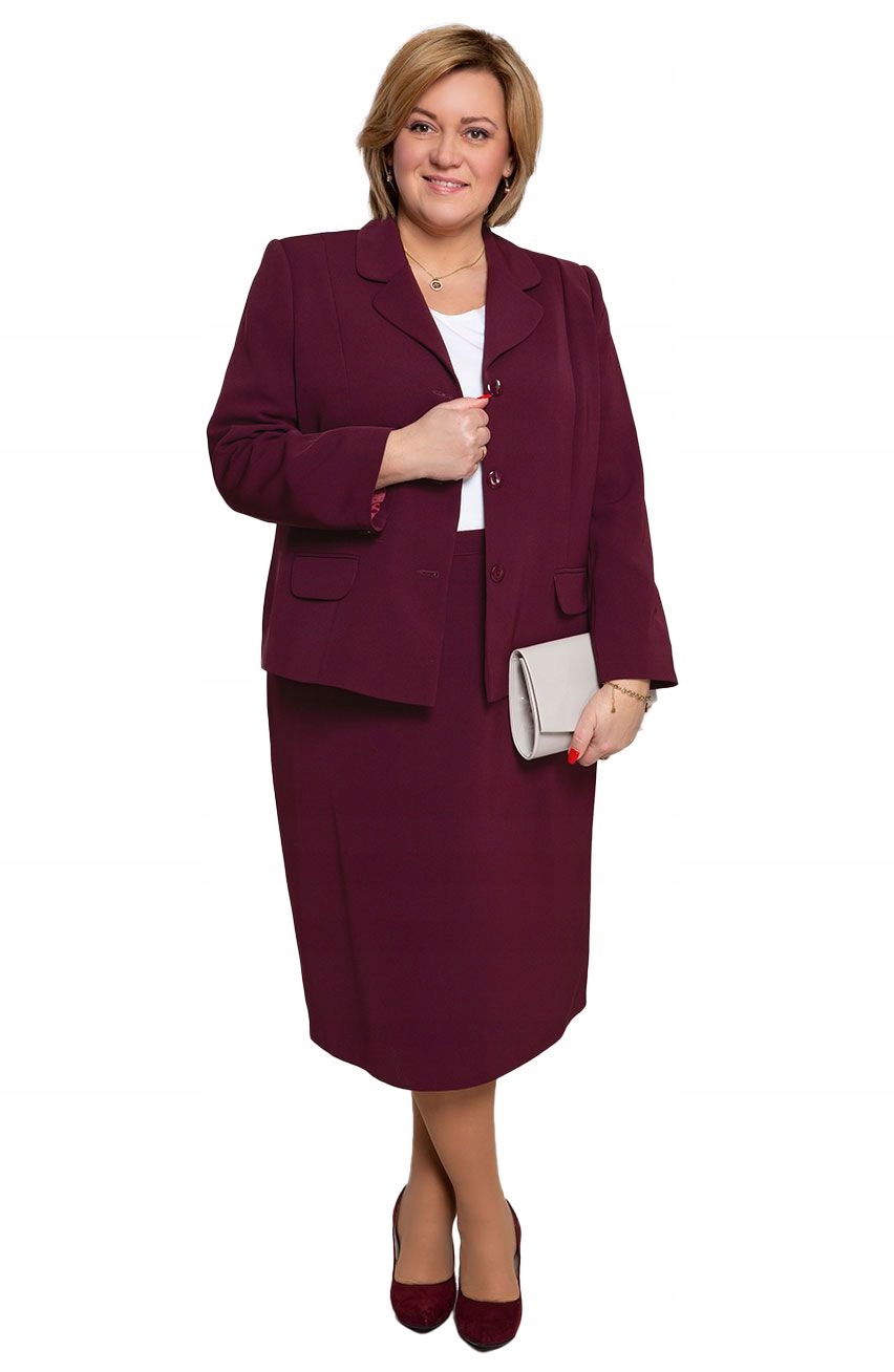 Elegantní vínový oblek 58