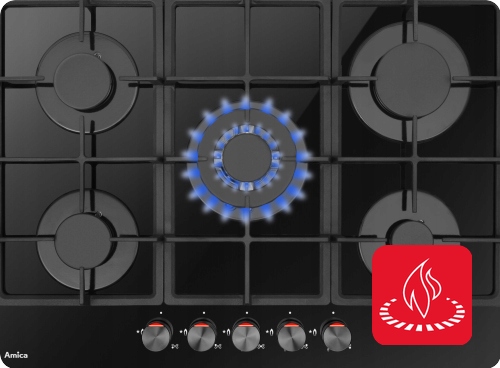 Plynová varná doska Amica PGA6101ApCi Retro Slonovina