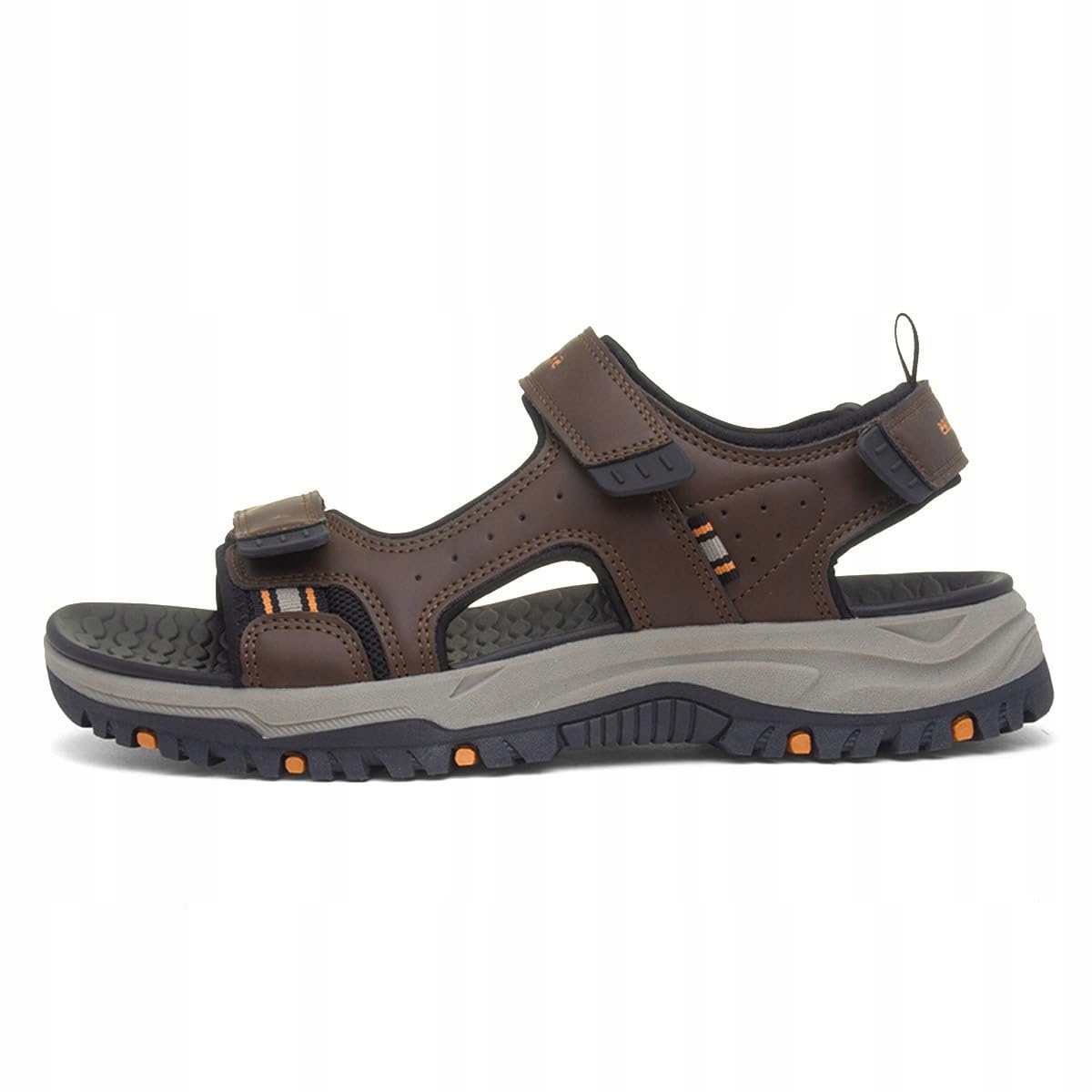 Skechers Prewitt Rigdon 42.5 Brąz Sportowe Sandały Męskie