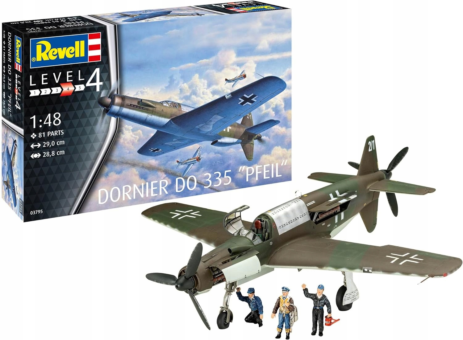 Dornier Do 335 "Pfeil" /1:48/ Revell č. 03795