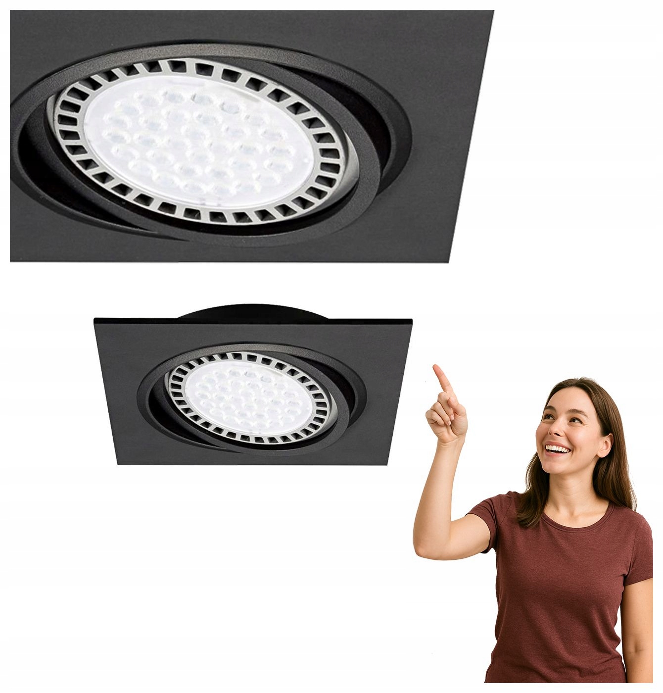 Zapuštěné spotové svítidlo Boxy DL 1 20071-BK Zuma Line