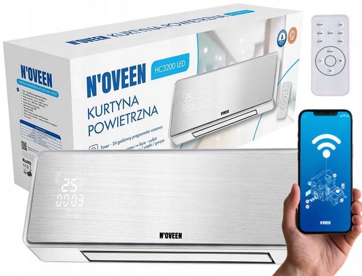 Energeticky Úsporný Led Vzduchový Ohrievač Tuya WiFi Smart