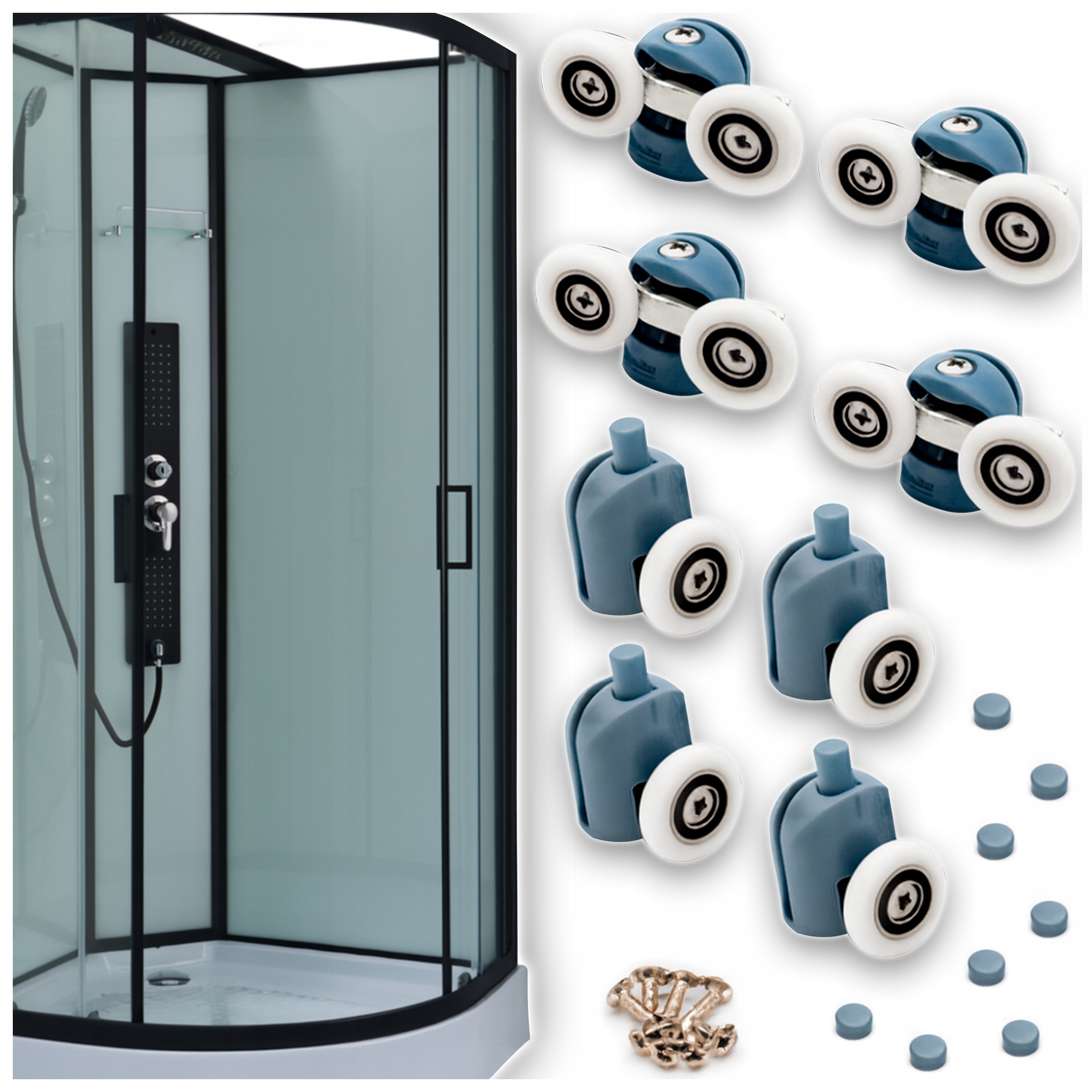 РОЛИКИ ДЛЯ ДУШЕВОЙ КАБИНЫ РОЛИКИ НАБОР РОЛИКОВ РОЛИК ДЛЯ ДУШЕВОЙ КАБИНЫ