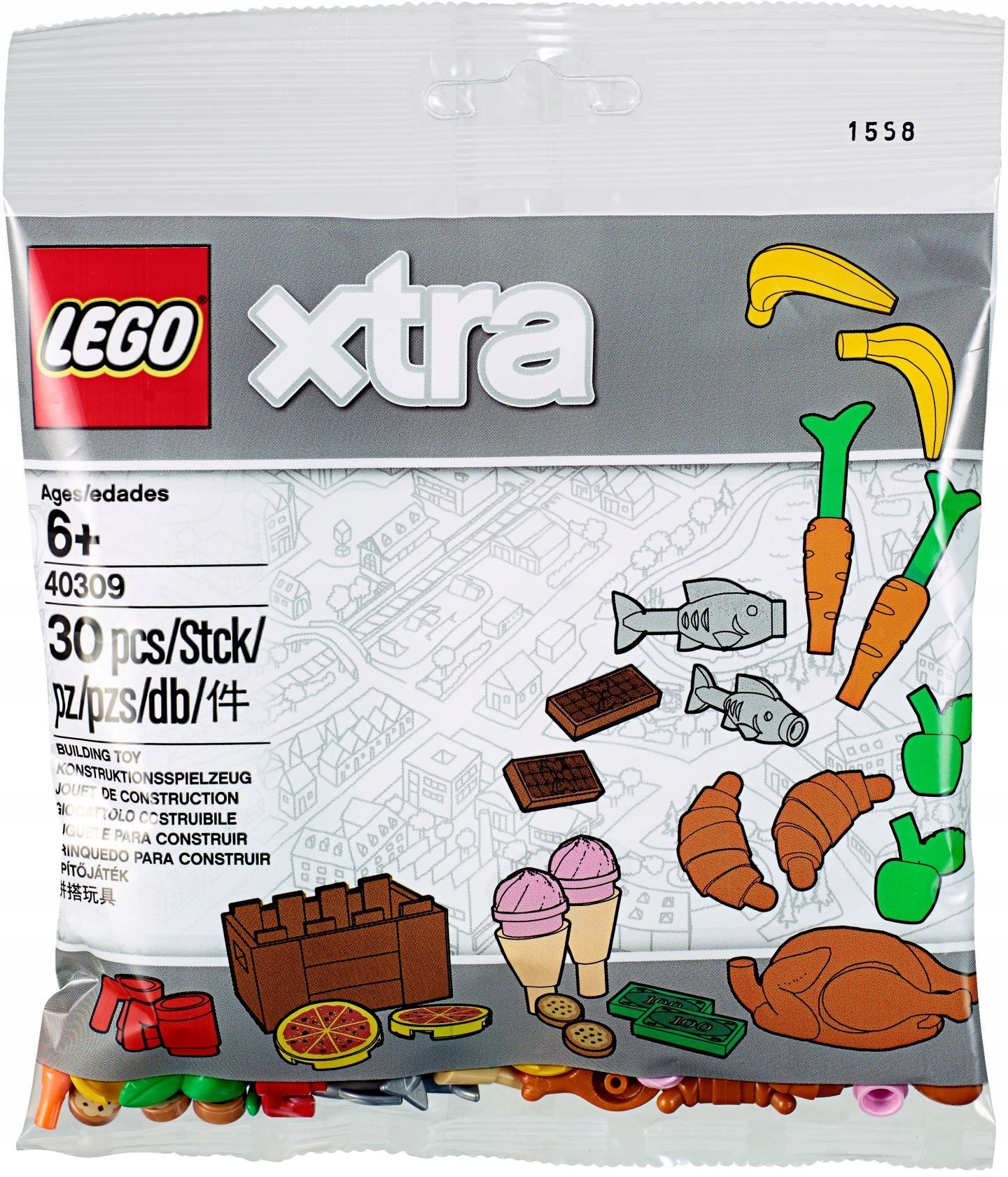 LEGO Xtra 40309 akcesoria spożywcze