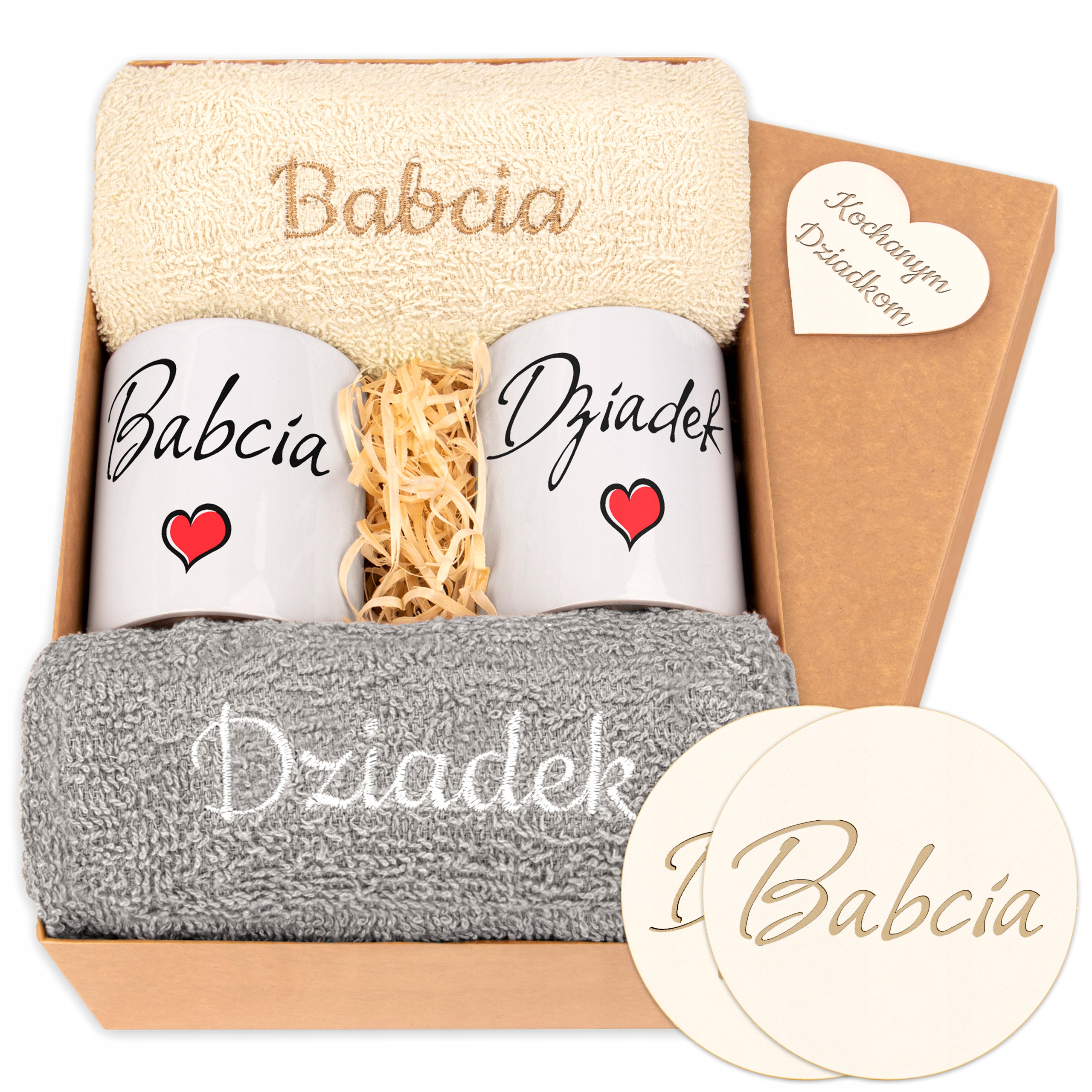 Dárek pro prarodiče Den babiček Ručníky Hrnky pro prarodiče Vánoce