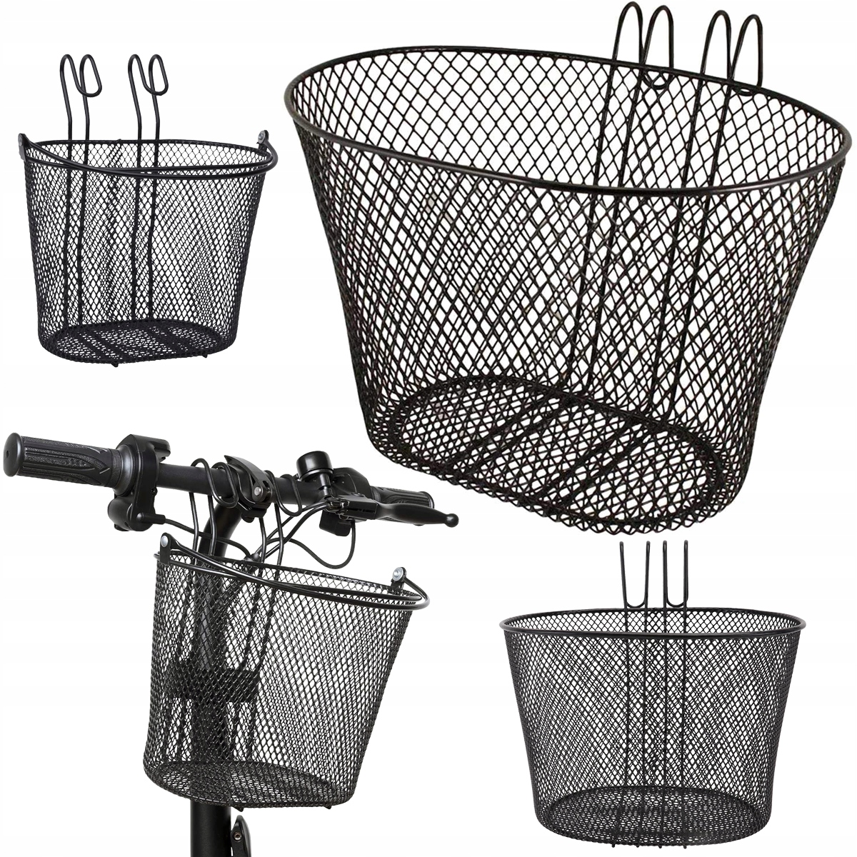 KOSZYK ROWEROWY kosz wieszany NA ROWER METALOWY