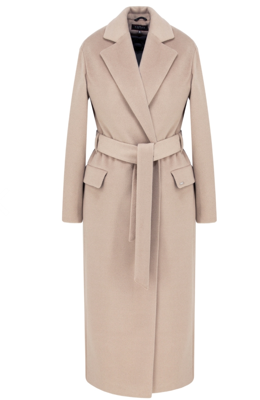 Zartex dámský klasický podzimní a zimní kabát Deyna latte AW24 vel. Xs