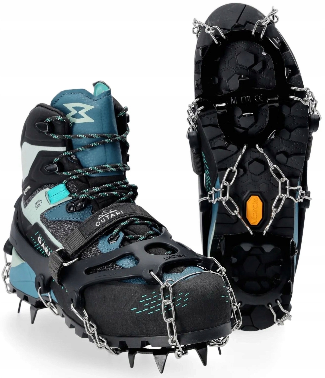 Raczki na buty Certyfikowane Outari Wild Cat Hiking Crampons black 39-41