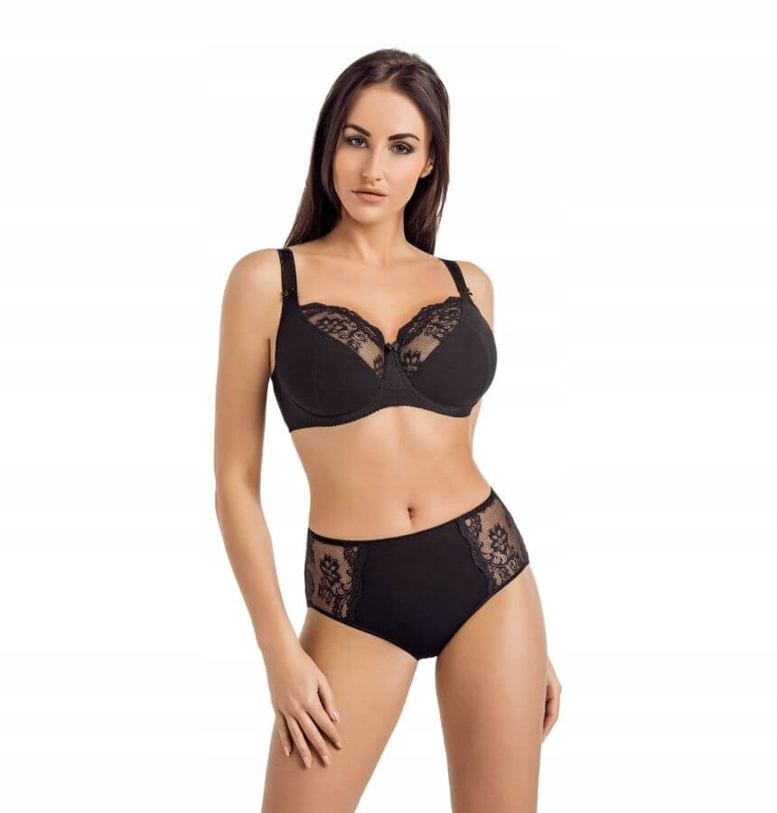 

Biustonosz bawełna koronkowy Anastasia 95B Czarny