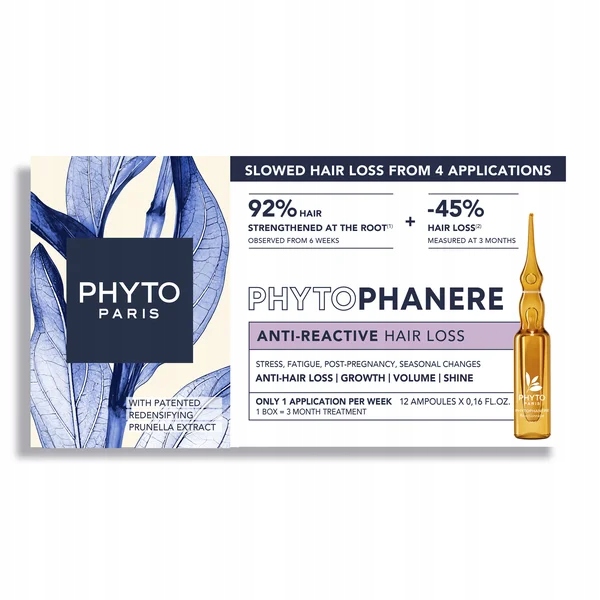 Phyto Phytophanere kuracja przeciw wypadaniu włosów ampułki