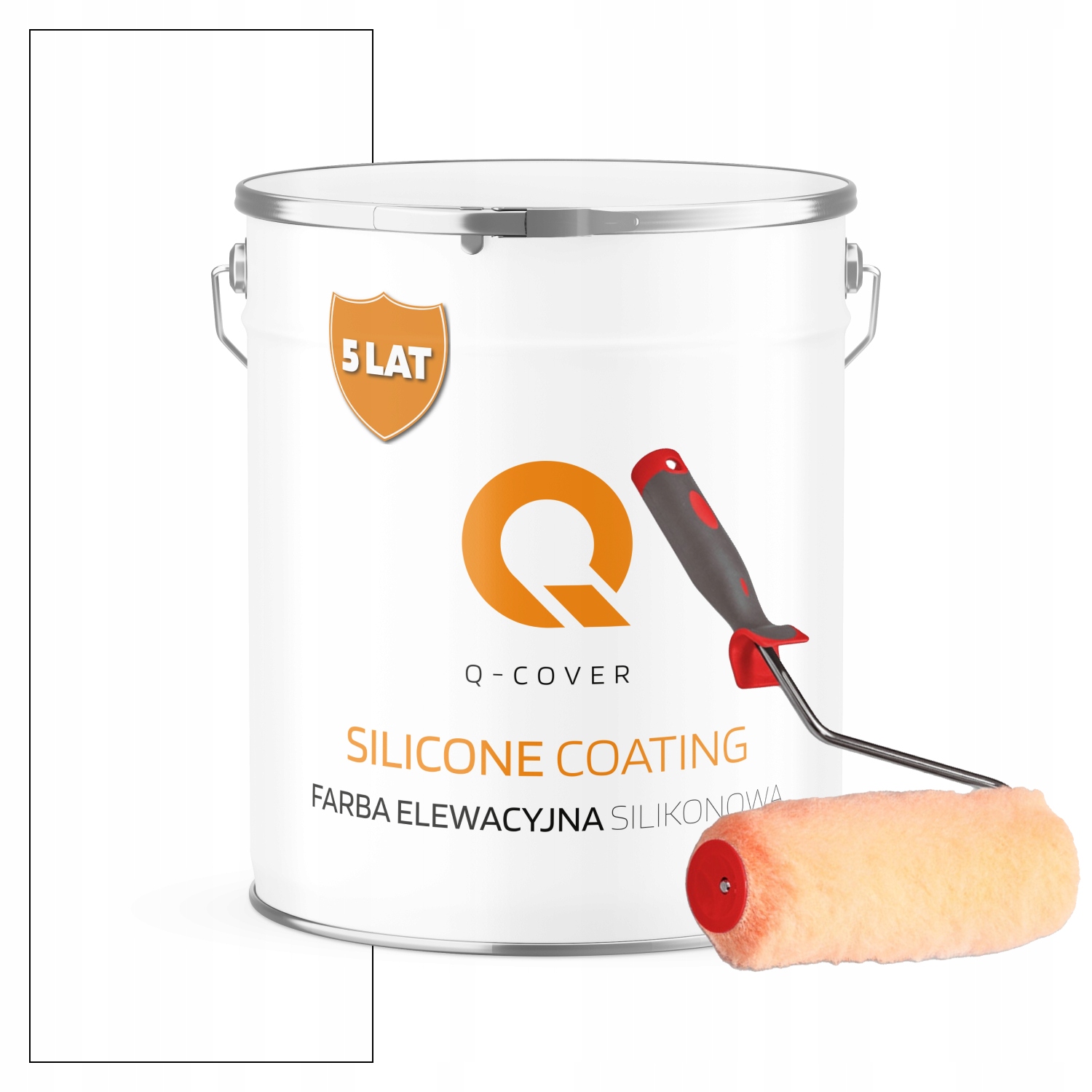 Fasádna Silikónová Fasádna Farba Biela Snehová F103 5L Valček