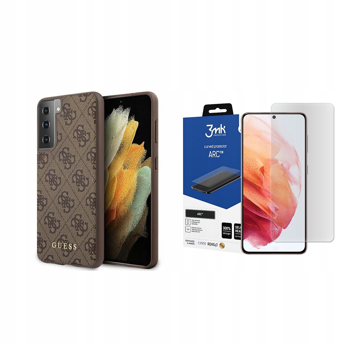 

Guess Hard Case Etui Do Galaxy S21 + Folia 3MK Arc