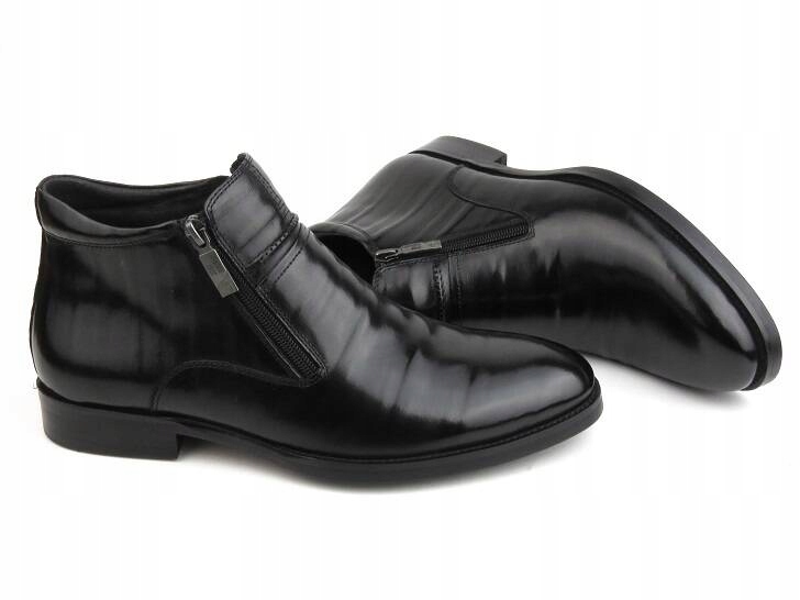 BOTKI TRZEWIKI MĘSKIE JOHN DOUBARE H35B NA SUWAKI Materiał zewnętrzny skóra naturalna